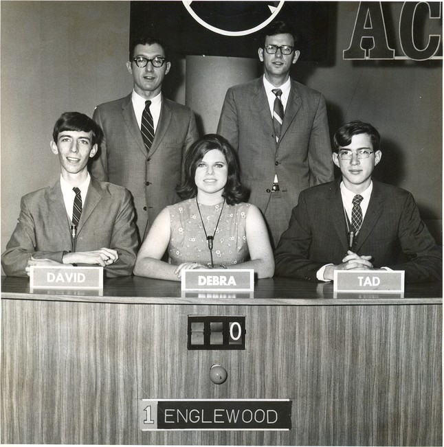 EHS It's Academic TV Show Team: David Haltiwanger, Debra Guest, ad Hilton